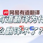 有道翻译为什么翻译不了？